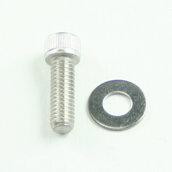 Power Products, Distributor Hold Down Bolt w/ Washers, Dodge/Chrysler SB, Allen Head, Stainless Steel