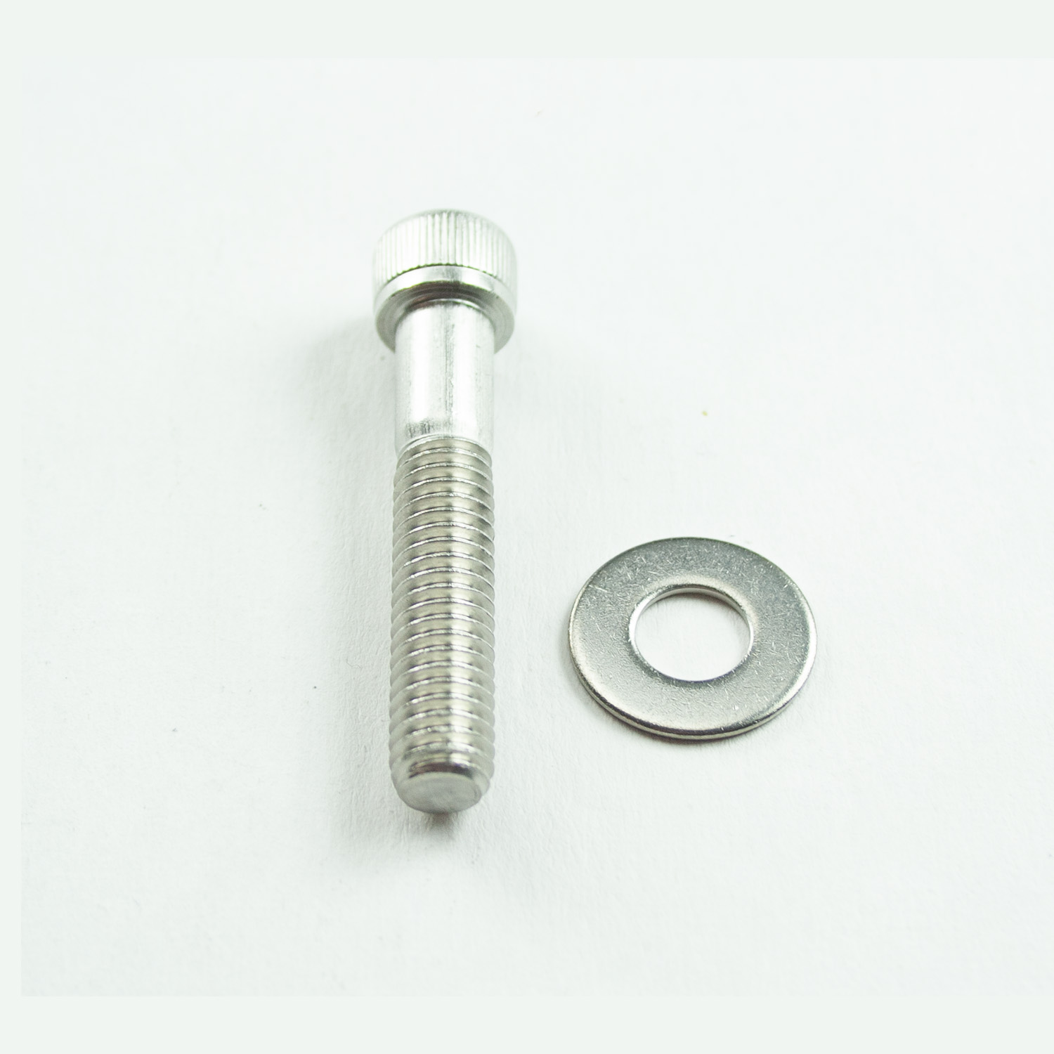 Power Products, Distributor Hold Down Bolt w/ Washers, Dodge/Chrysler BB, Allen Head, Stainless Steel