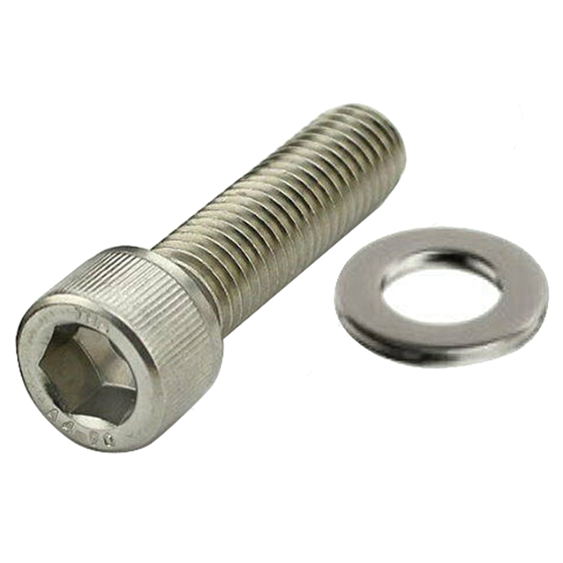 Power Products, Distributor Hold Down  Bolt w/ Washer, Pontiac 326-455, Allen Head, Stainless Steel