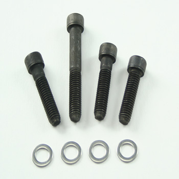 Power Products, Water Pump Allen Head Bolts w/ Washers, Chevrolet  SB/BB, Short Pump, Black Oxide, Set of 4