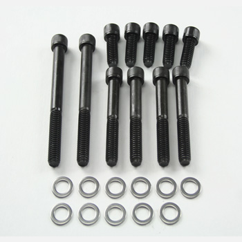 Power Products, Water Pump Allen Head Bolts w/ Washers, Dodge/Chrysler Big Block, Black Oxide, Set of 11