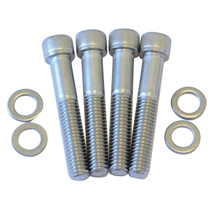 Power Products, Water Pump Allen Head Bolts w/ Washers, Chev SB/BB, Short Pump, Stainless Steel, Set of 4