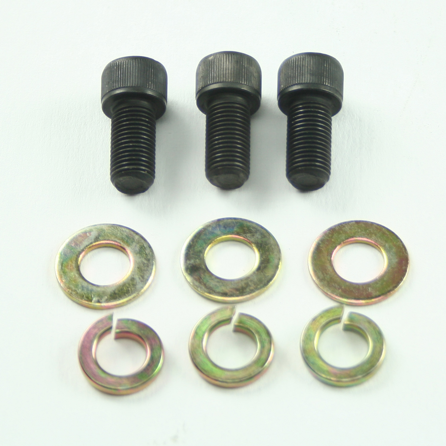 Power Products, Crankshaft Pulley Bolts w/ Washers, Chev SB/BB, 3/8