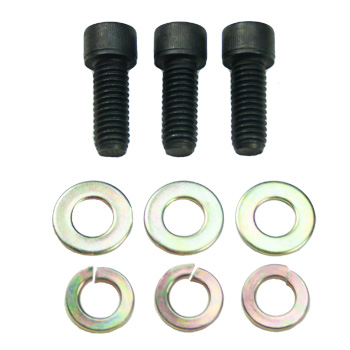 Power Products, Crankshaft Pulley Bolts w/ Washers, Ford 3-Bolt, 3/8