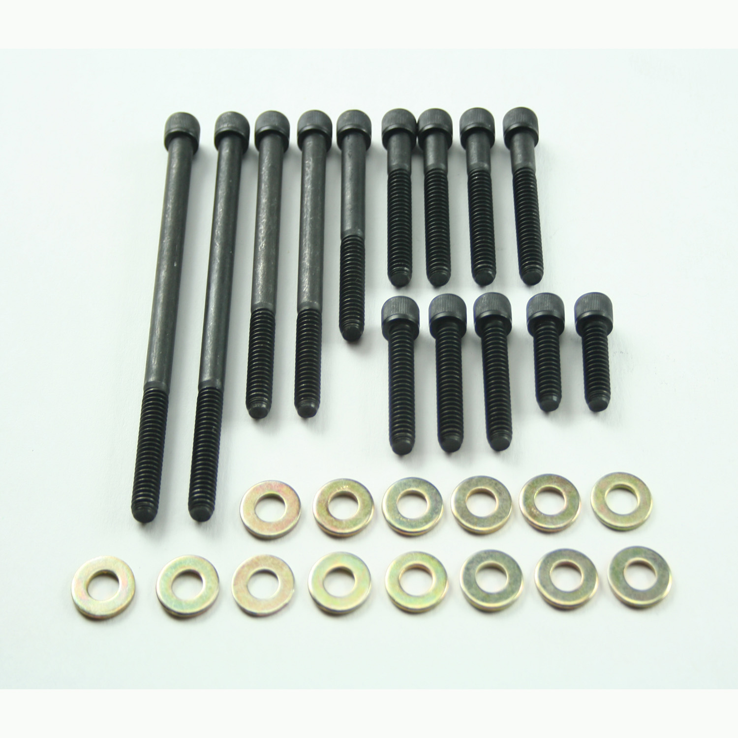 Power Products, Water Pump/Front Cover Allen Head Bolt Kit, Ford 260-302/351W, Black Oxide