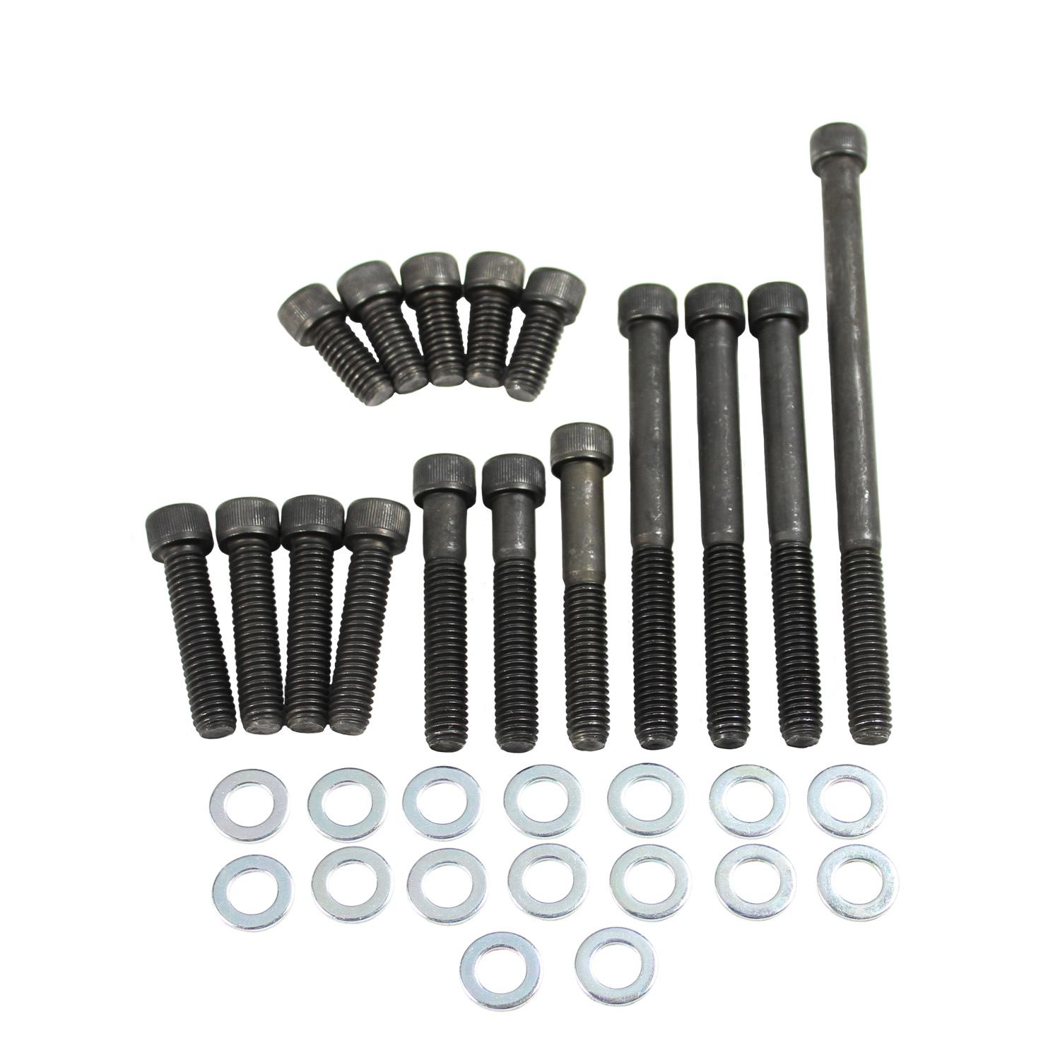 Power Products, Water Pump/Front Cover Allen Head Bolt Kit, Ford 260-302/351W, Black Oxide