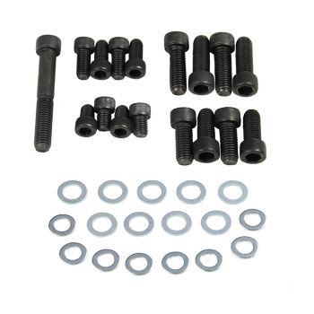 Power Products, Water Pump/Front Cover Allen Head Bolt Kit, Ford FE, Black Oxide