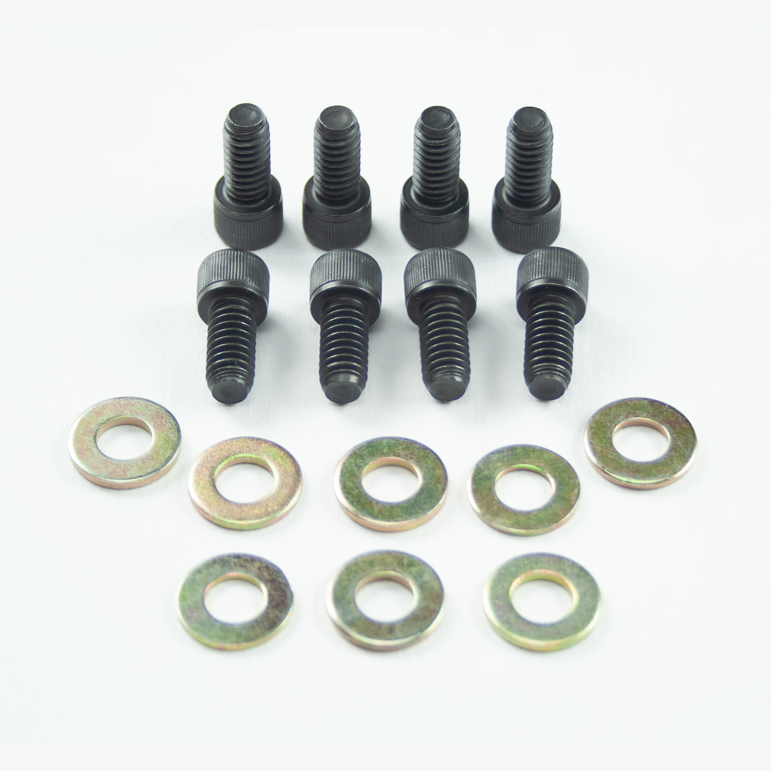 Power Products, Valve Cover Allen Head Bolts w/ Washers, Chev SB, Black Oxide