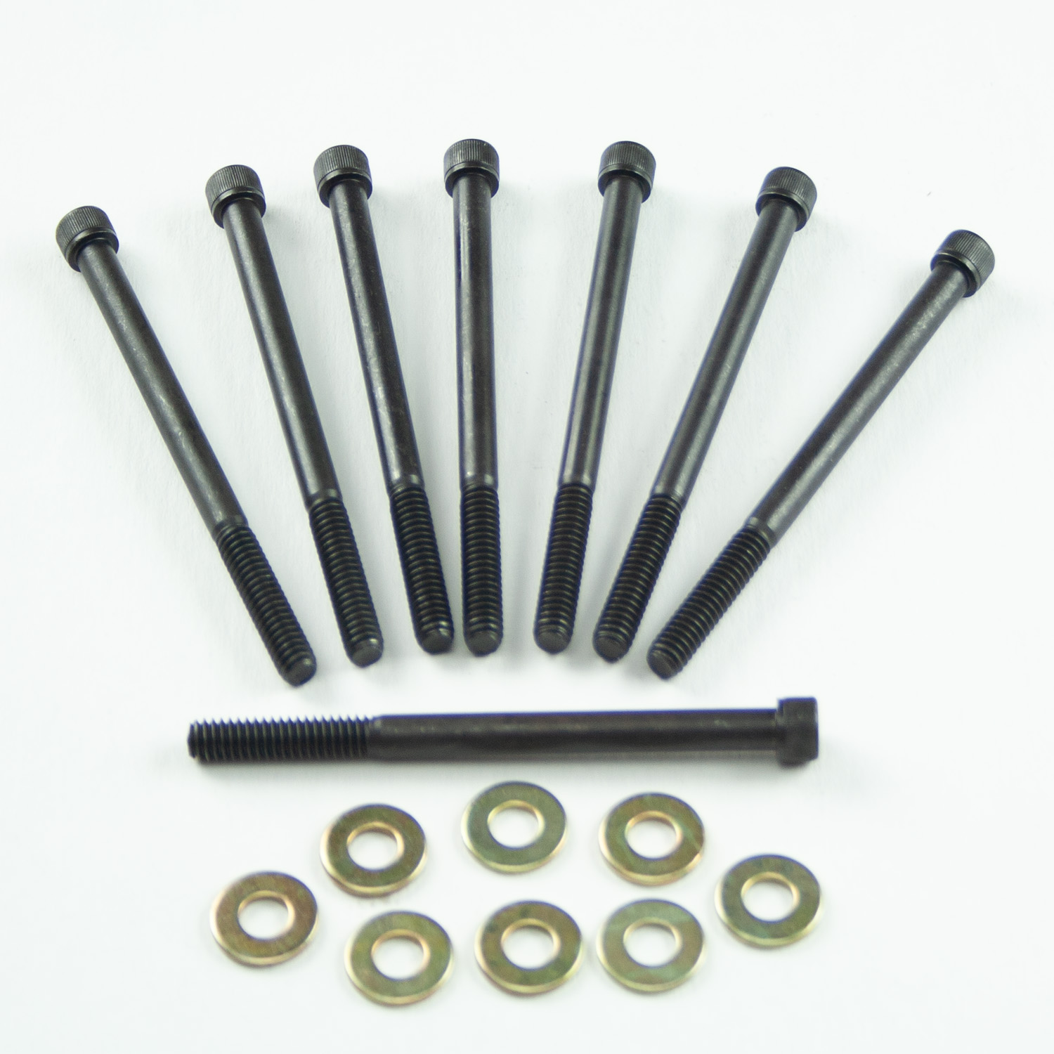 Power Products, Valve Cover Allen Head Bolts w/ Washers, Chev SB Vortec, Black Oxide