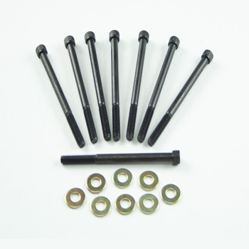 Power Products, Valve Cover Allen Head Bolts w/ Washers, Chev SB Vortec, Black Oxide
