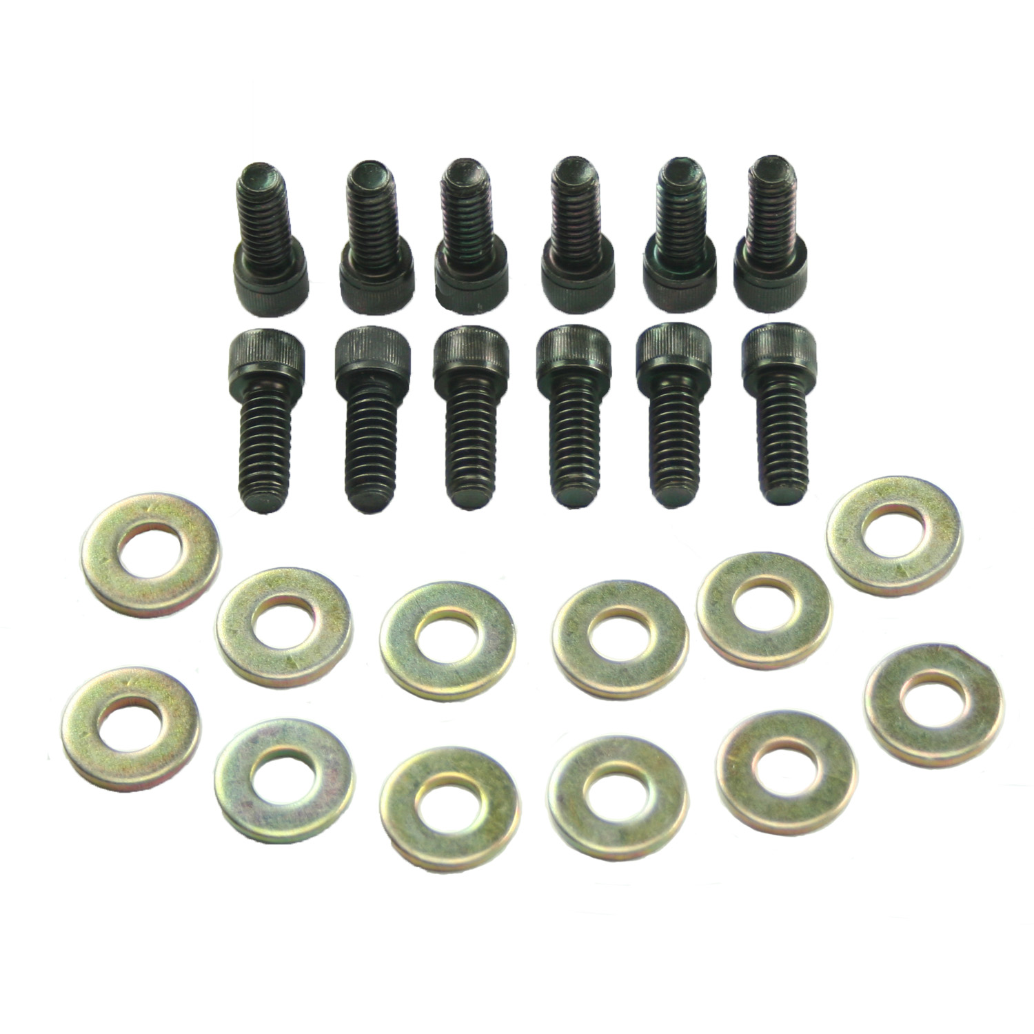 Power Products, Valve Cover Allen Head Bolts w/ Washers, Dodge/Chrys. BB/Ford 260-302/5.0L/351W/5.8L, Black Oxide