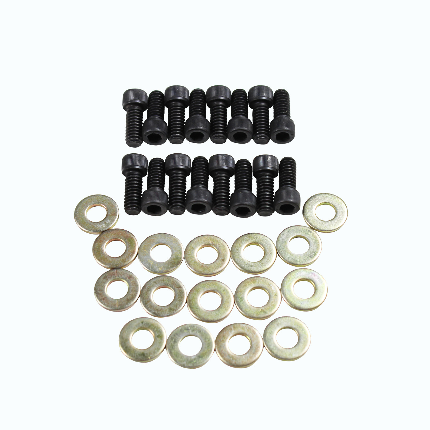Power Products, Valve Cover Allen Head Bolts w/ Washers, Ford 351C/351M/400,  Black Oxide