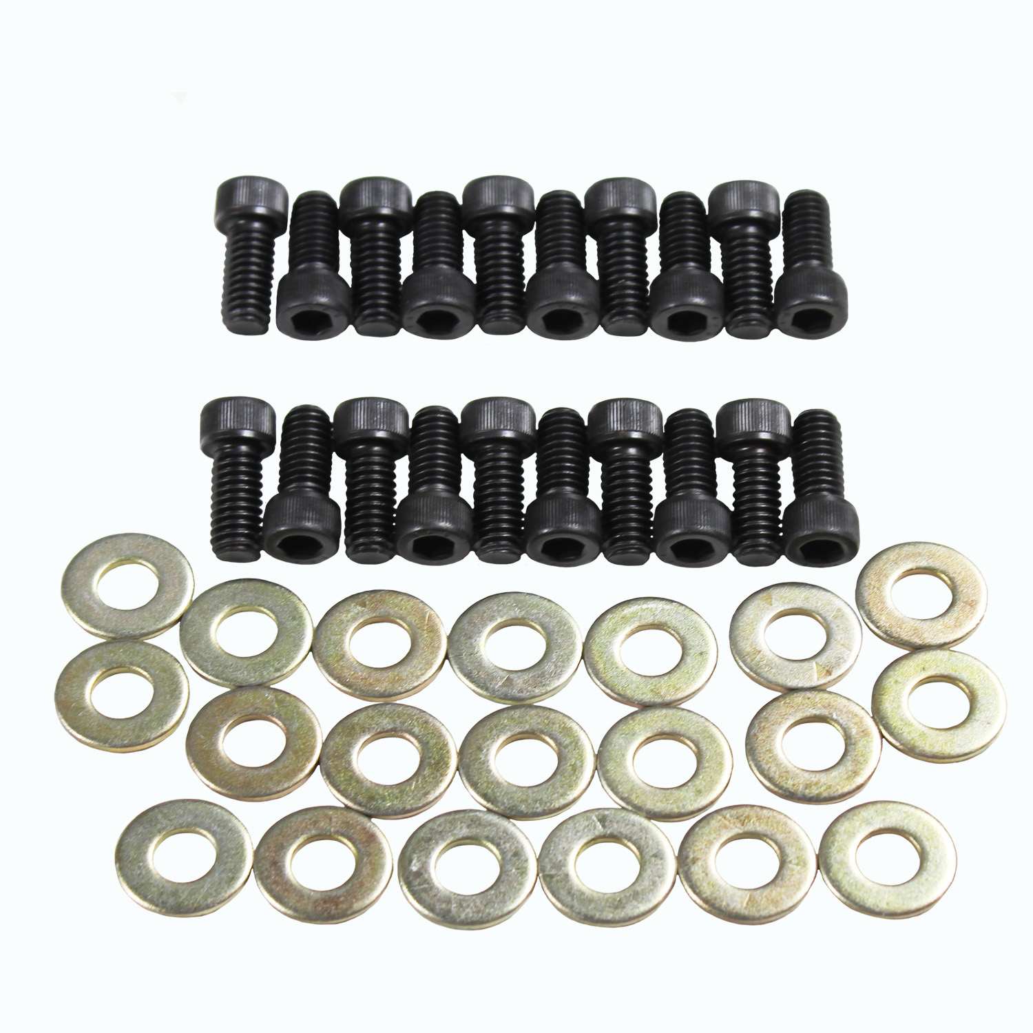 Power Products, Valve Cover Allen Head Bolts w/ Washers, Oldsmobile 260-455, Black Oxide
