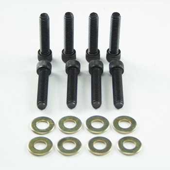 Power Products, Intake Bolts w/ Washers, Chev SB Vortec, Allen Head, Black Oxide, Set of 8