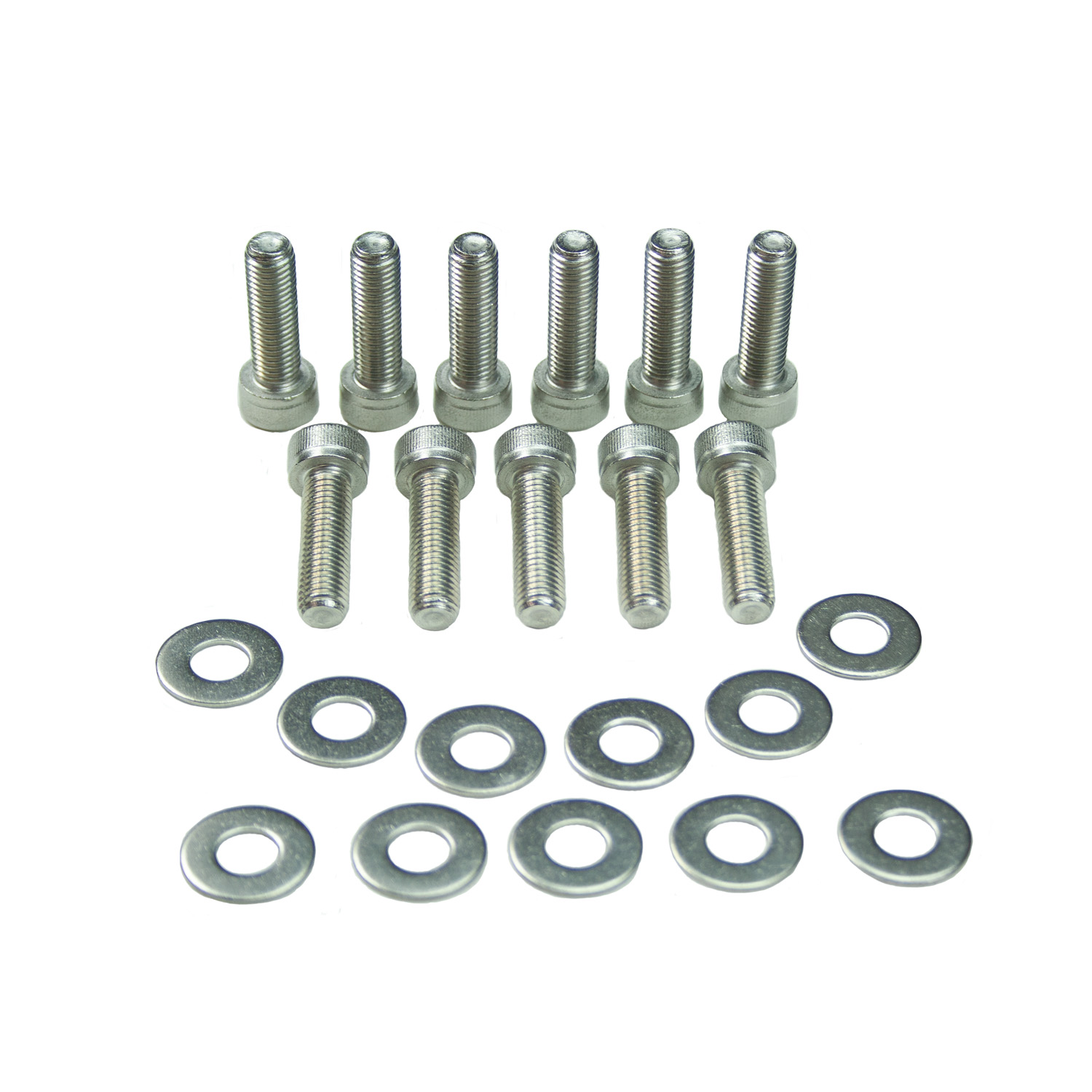 Power Products, Lifter Valley Cover Bolts w/ Washers, Chev LS, Allen Head, Stainless Steel, Set of 11