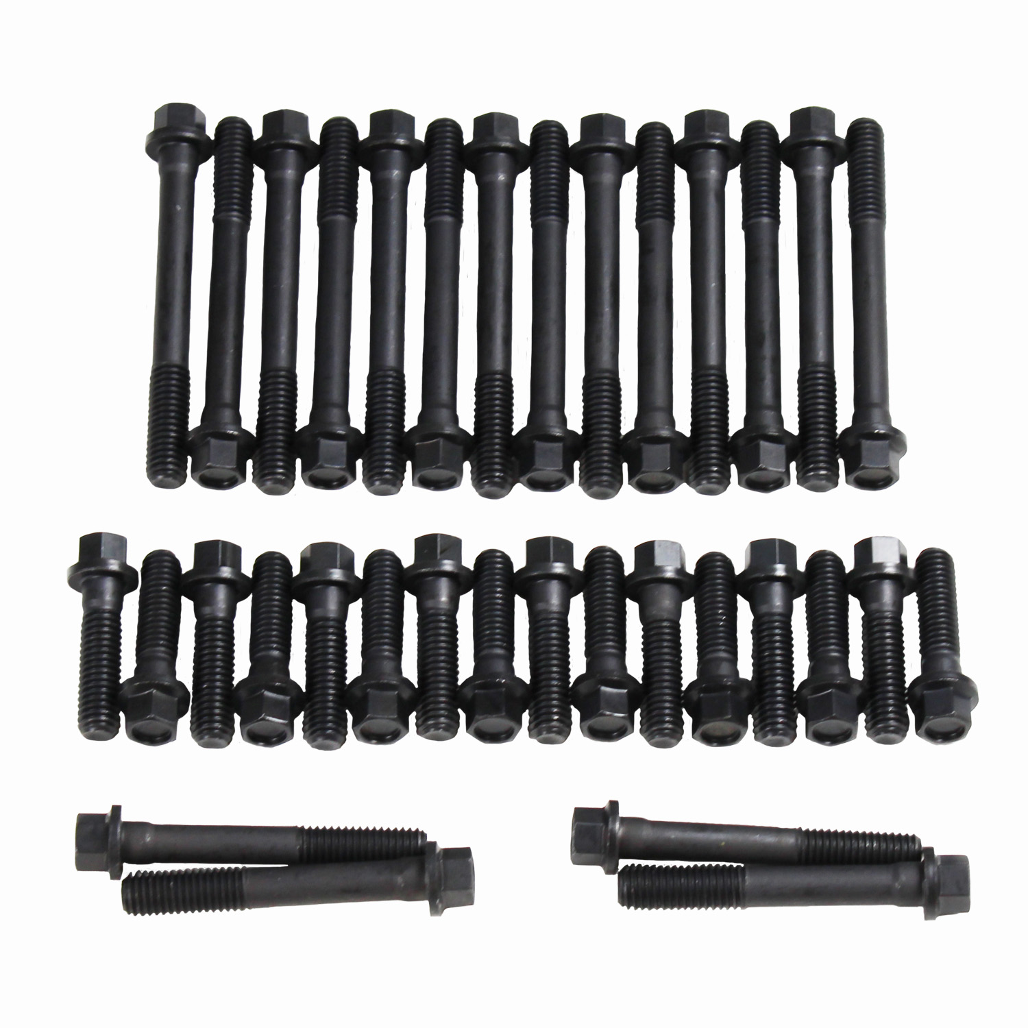 Power Products Head Bolts, Chev SB (inc Vortec), 180,000 psi, Not Teflon Coated