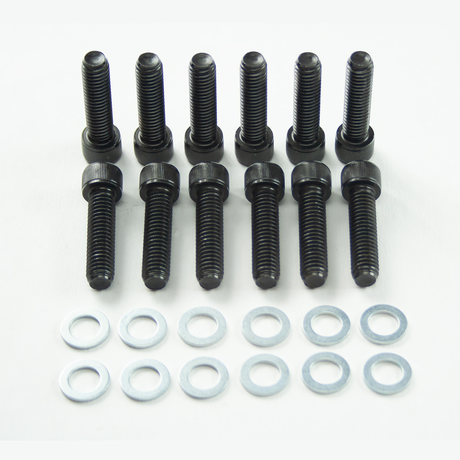 Power Products, Intake Bolts w/ Washers, Dodge/Chrysler SB, Allen Head, Black Oxide, Set of 12
