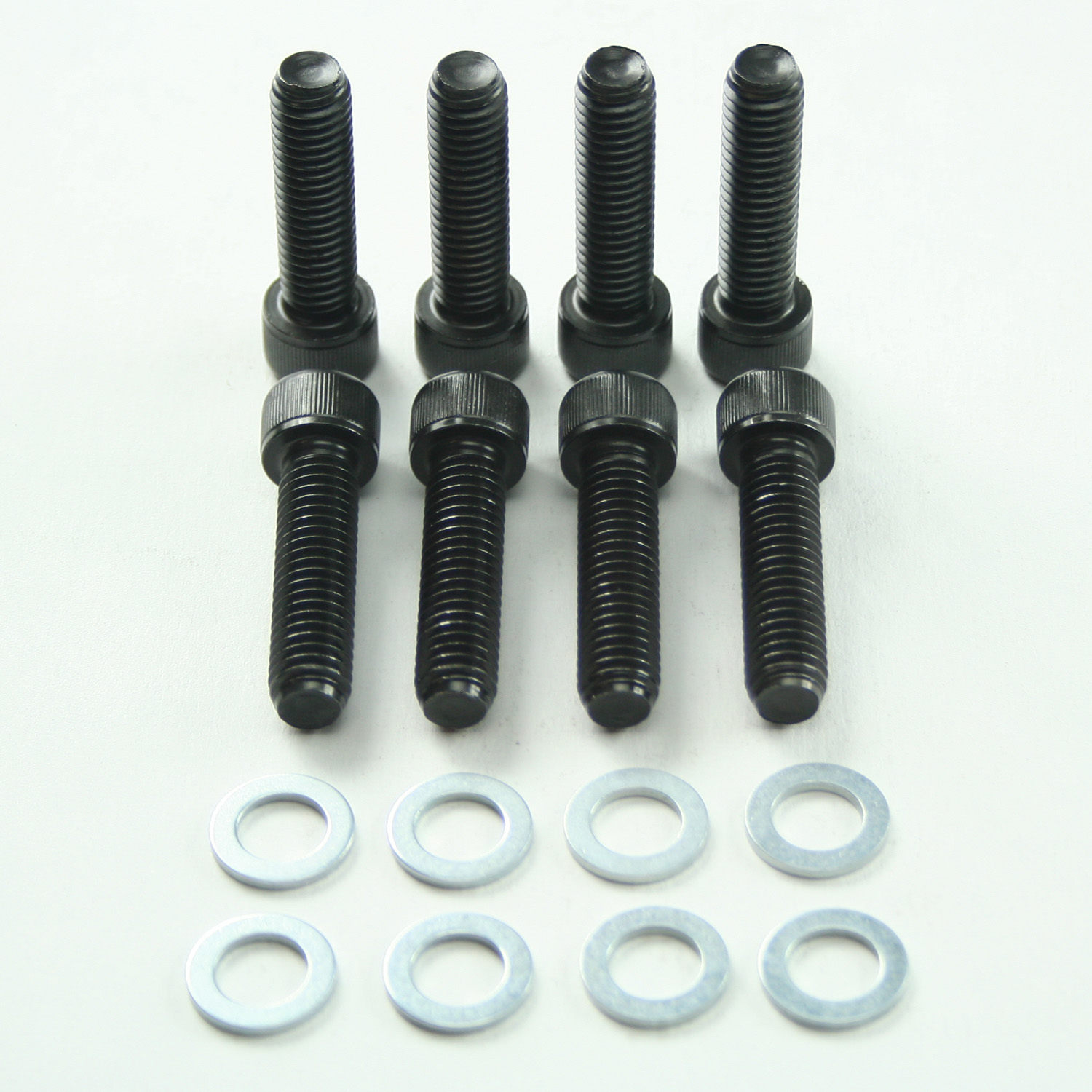 Power Products, Intake Bolts w/ Washers, Dodge/Chrysler BB, Black Oxide, Set of 8
