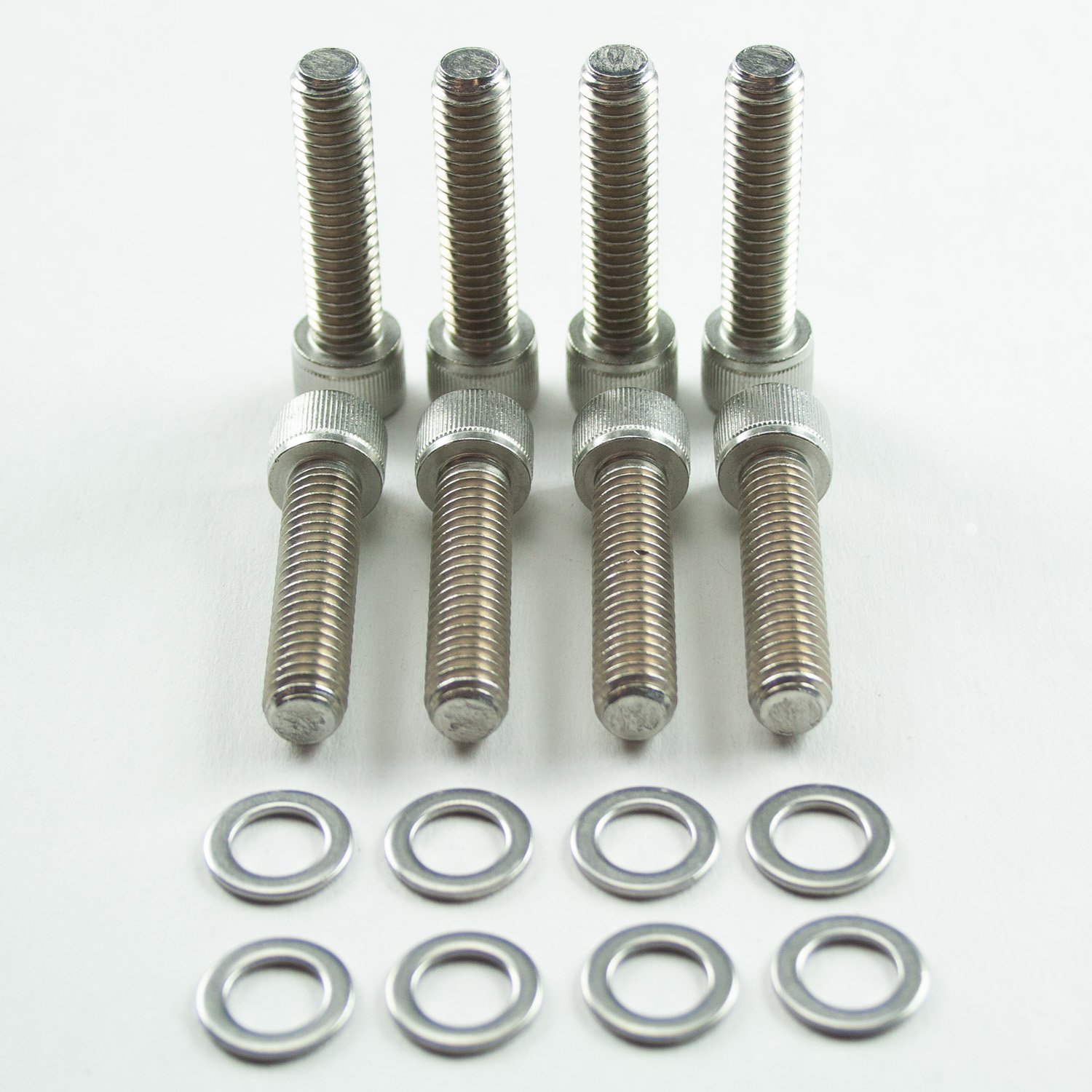 Power Products, Intake Bolts w/ Washers, Dodge/Chrysler BB, Allen Head, Stainless Steel, Set of 8