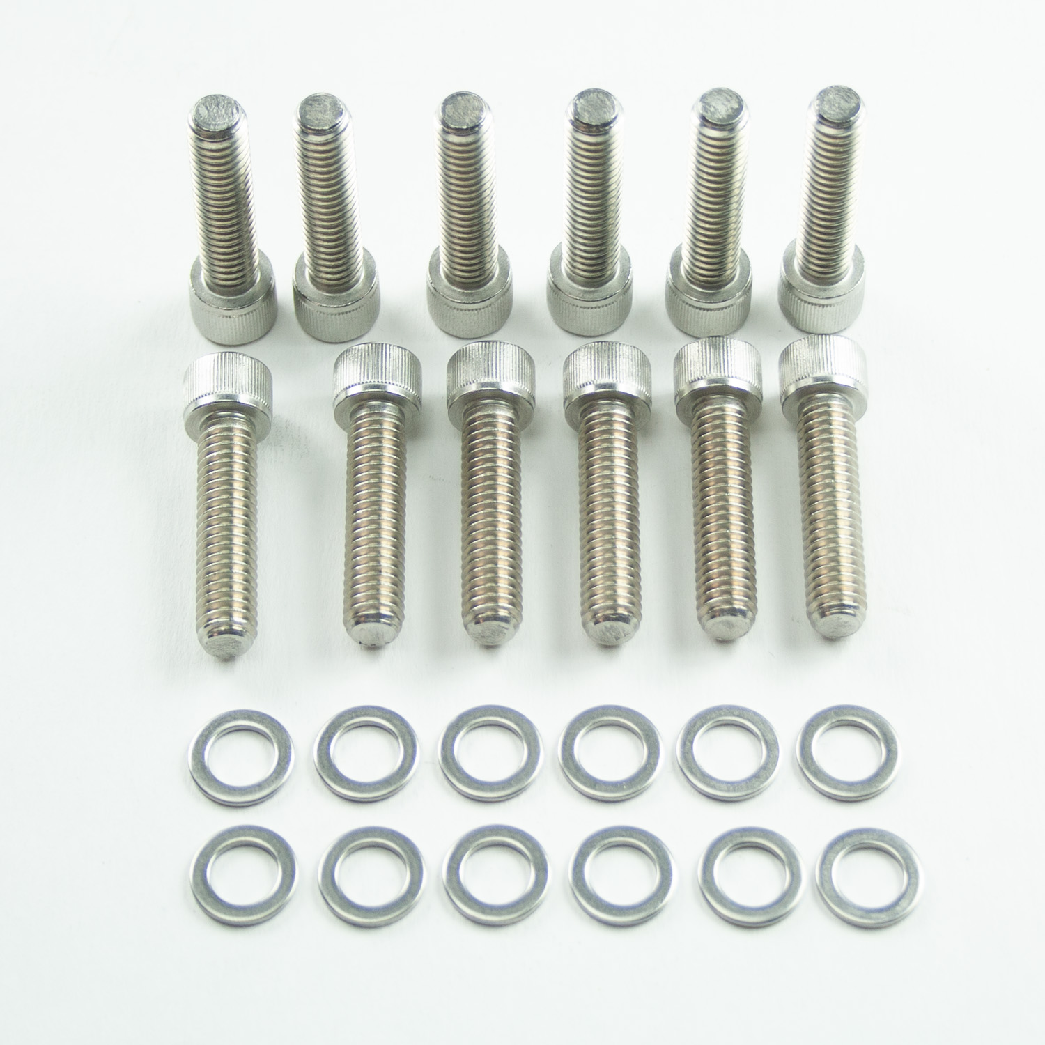 Power Products, Intake Bolts w/ Washers, Dodge/Chrysler SB, Allen Head, Stainless Steel, Set of 12