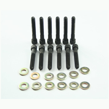Power Products, Intake Bolts w/ Washers, Ford SB 260-302, Black Oxide, Set of 12