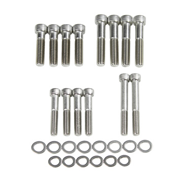 Power Products, Intake Bolts w/ Washers, Ford 351C, Allen Head, Stainless Steel, Set of 14