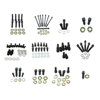 Power Products, Engine & Accessory Fastener Kit, Chev SB Vortec, Allen Head, Black Oxide