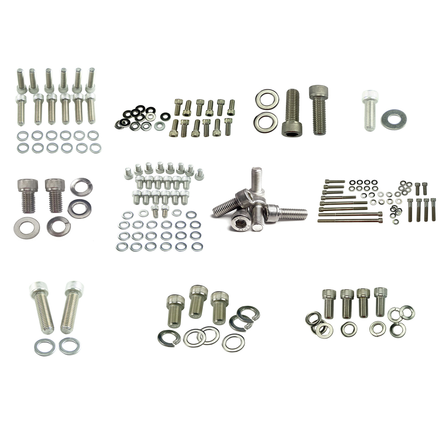 Power Products, Engine & Accessory Fastener Kit, Dodge/Chrysler SB, Allen Head, Stainless Steel