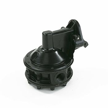 Power Products, High Volume 6-Valve Mechanical Fuel Pump, Chevrolet Small Block, 7.5 PSI, 110+ GPH, Black, Sold as Each