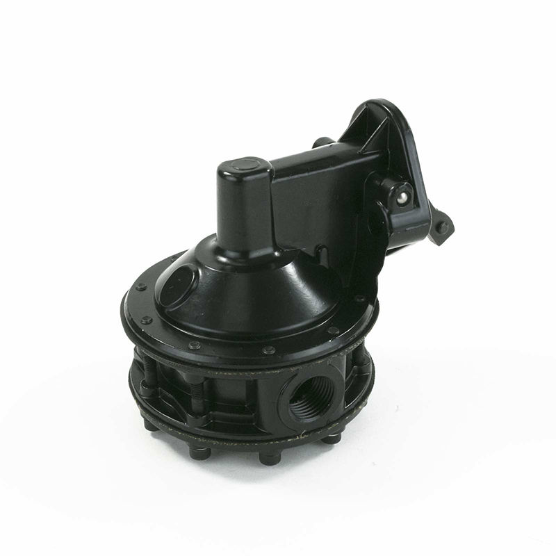 Power Products, High Volume 6-Valve Mechanical Fuel Pump, Chevrolet Small Block, 7.5 PSI, 110+ GPH, Black, Sold as Each