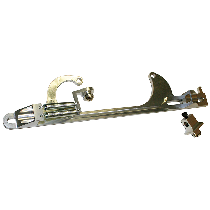 Power Products, Billet Aluminum Cable Bracket, Std. Flange, 4150/4160, Natural