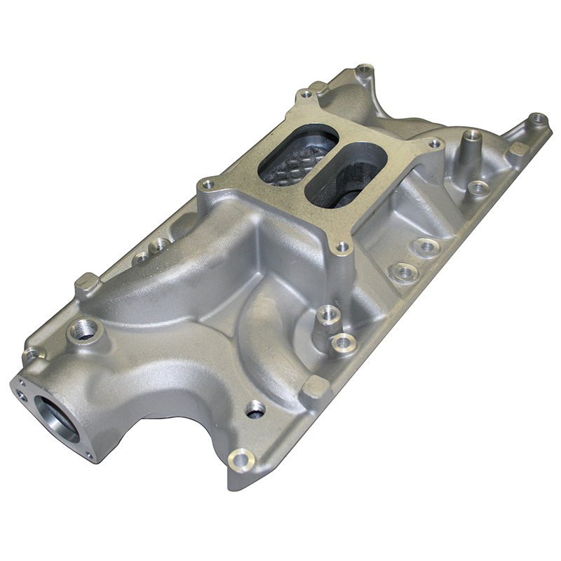 Power Products Dual Plane Intake Manifold, Ford 289-302, Satin Finish, 1000-6000 RPM