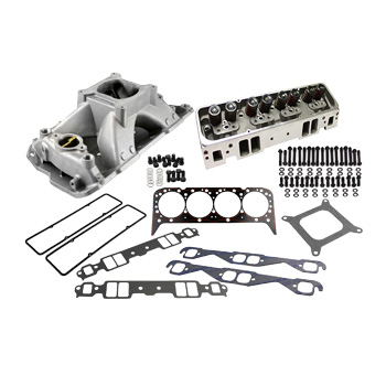 Power Products, Top of Engine Kit, Chev SB 205cc, Striaght Plug, Single Plane Intake, 1.540