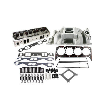 Power Products, Top of Engine Kit, Chev SB 205cc, Angle Plug/Air Gap Dual Plane Intake