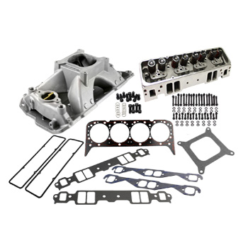 Power Products, Top of Engine Kit, Chev SB 205cc, Angle Plug/Single Plane Intake, 1.540