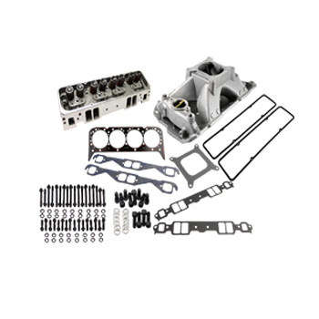 Power Products, Top of Engine Kit, Chev SB 220cc, Angle Plug, Single Plane Intake, 1.540