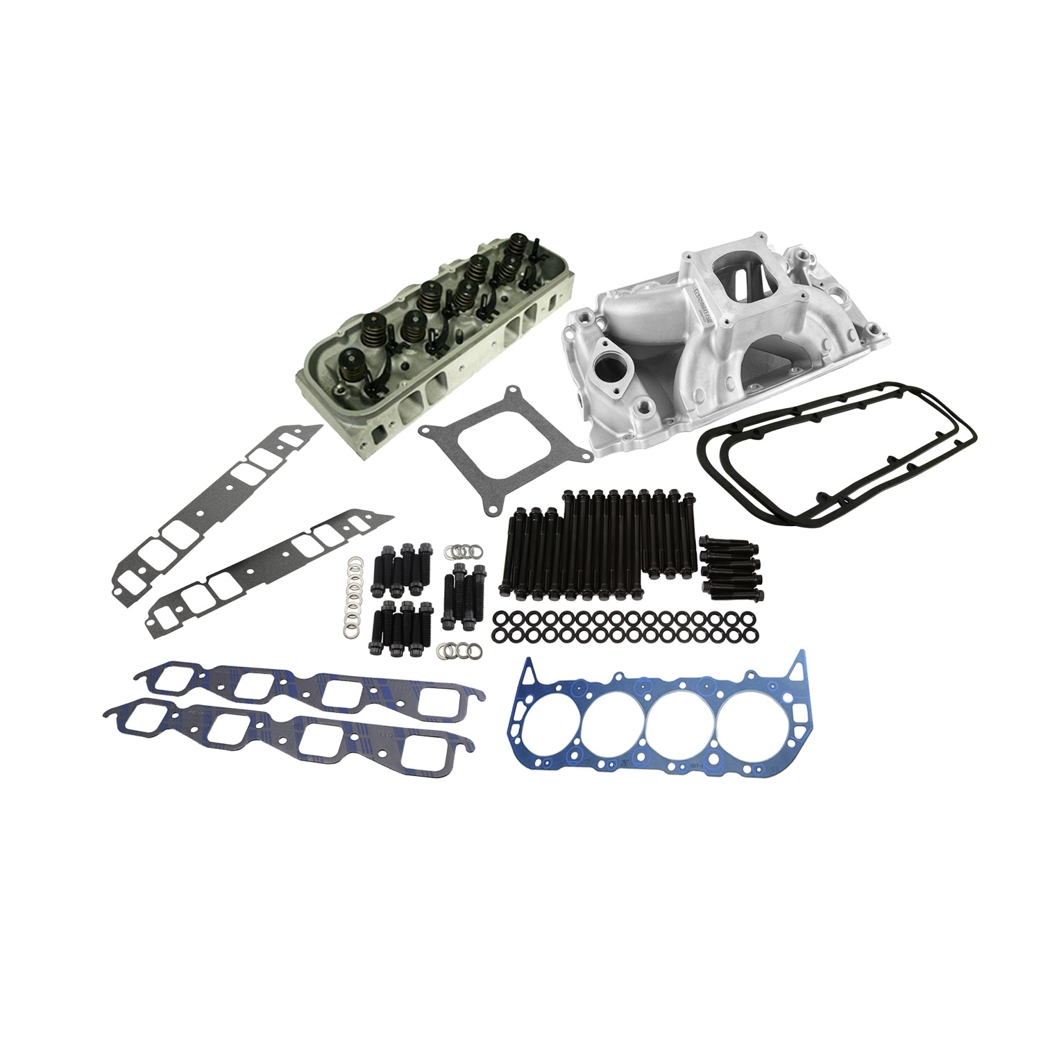 Power Products, Top of Engine Kit, Chev BB 310cc, Single Plane Intake, 1.540