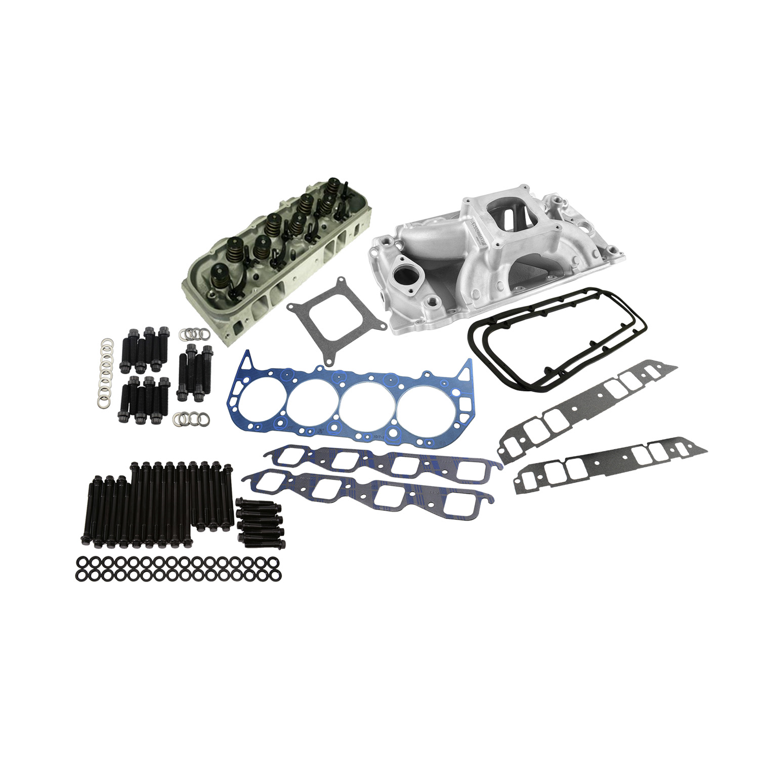 Power Products, Top of Engine Kit, Chev BB 310cc, Single Plane Intake, 1.625