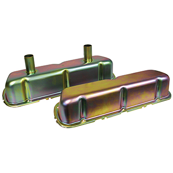 Power Products, Circle Track Valve Covers, Ford SB, Tall w/ Breather Tubes