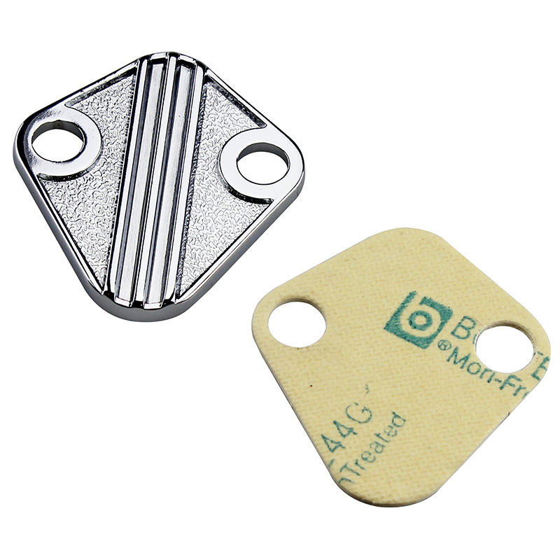 Power Products, Die-Cast Block-Off Plate w/Gasket, Chev BB, Chry V8, Ford 289-351W & 429-460, Aluminum, Sold as Kit