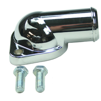 Power Products, Chrome Water Neck w/ O-Ring Style, Pontiac V8, Sold as Kit