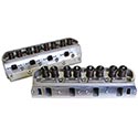 Power Products, Ford SB (289-351W) Aluminum Cylinder Heads, 185cc/64cc, Assembled, Hyd Flat Tappet, Pair