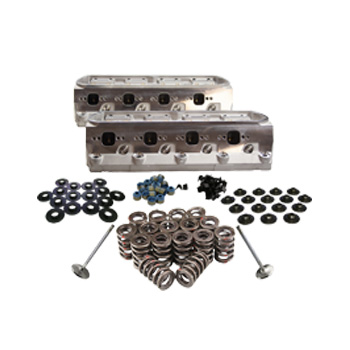 Power Products, Ford SB (289-351W), Aluminum Cylinder Head, 200cc/58cc, Assembled, Mech. FT / Htd. Roller, Pair