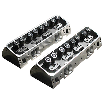 Power Products, Full CNC Ported Alum. Chev SB Head, 218/68cc, Straight Plug, Hyd. FT, Pair