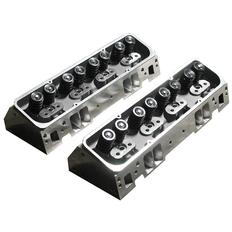 Power Products, Full CNC Ported Alum. Chev SB Head, 210/68cc, Angle Plug, Mech. Roller, 2.080/1.600