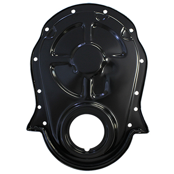 Power Products Steel Timing Cover, Chevrolet Big Block, Black