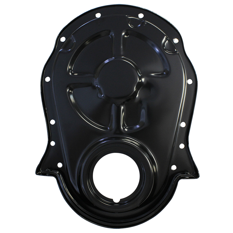 Power Products Steel Timing Cover, Chevrolet Big Block, Black