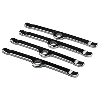 Power Products, Valve Cover Hold Down Tab Set, Chev SB, Set of 4