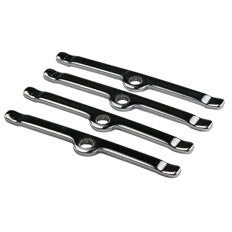 Power Products, Valve Cover Hold Down Tab Set, Chev SB, Set of 4