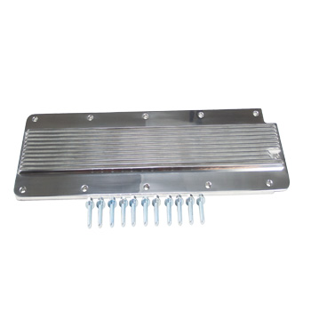 Power Products, Finned Valley Covers, LS2/3, Polished Finish